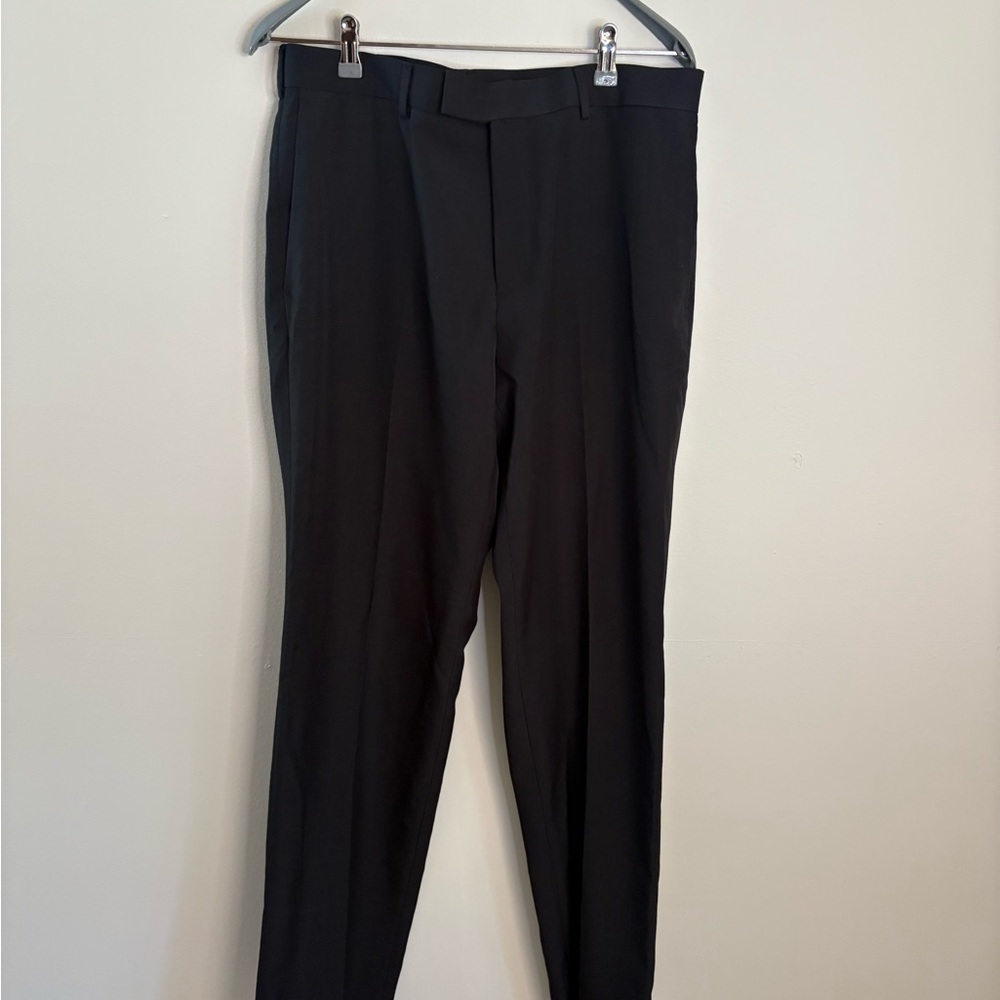 John Henry Men’s Classic Black Dress Pants with Straight Leg Cut 34 X 34